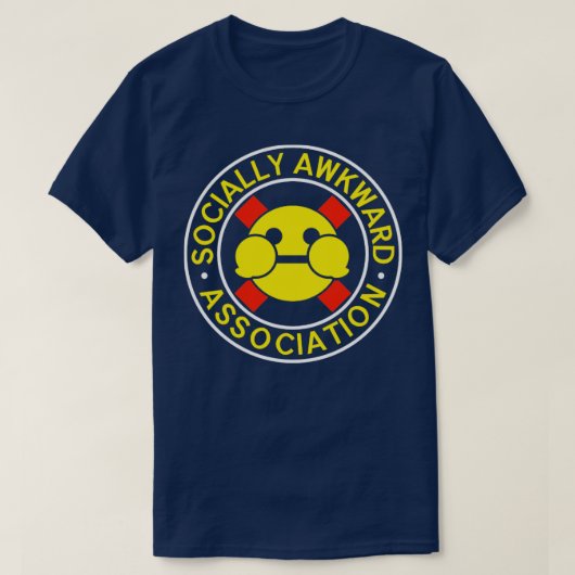 Sociaalad Awkward Association Logo T-shirt (Design voorkant)