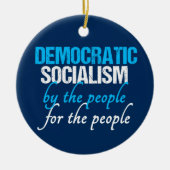 Sociaaldemocratie Democratisch Socialisme Kerstmis Keramisch Ornament (Voorkant)