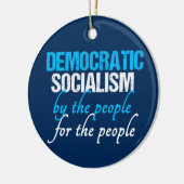 Sociaaldemocratie Democratisch Socialisme Kerstmis Keramisch Ornament (Links)