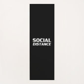 Social Afstand modern vet typografie grappig zwart Yogamat (Voorkant)