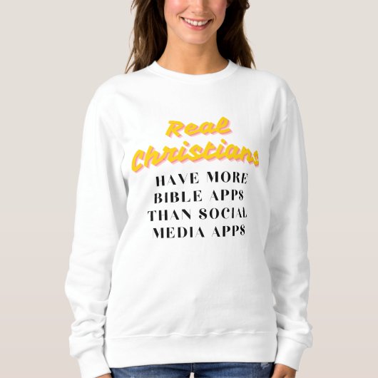 Social Apps Vrouwen Sweatshirt – Grappig Christeli (Voorkant)