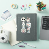 Social Batterijniveaus Stickerblad | Introvert Hum Sticker (iPad Cover)