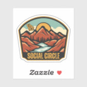 Social Circle, Georgia Sticker (Vel)