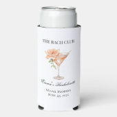 Social Club Blush Cocktail Custom Bruidsmeisje Seltzer Blikjeskoeler (Seltzer Voorkant)