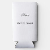 Social Club Blush Cocktail Custom Bruidsmeisje Seltzer Blikjeskoeler (Achterkant)