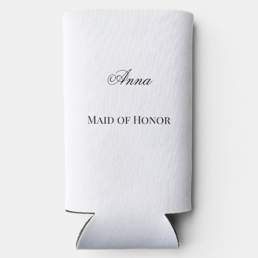 Social Club Blush Cocktail Custom Bruidsmeisje Seltzer Blikjeskoeler (Achterkant)