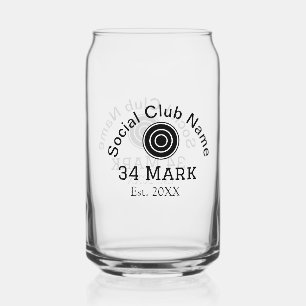 Social club naam toevoegen team speler naam datum  blikvorm glas