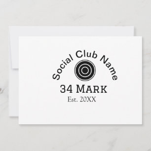 Social club naam toevoegen team speler naam datum feestdagenkaart
