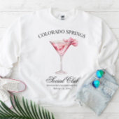 Social Club Roze Cocktail Bachelorette Trip Trui