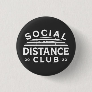 Social Distance Club 2020 Ronde Button 3,2 Cm