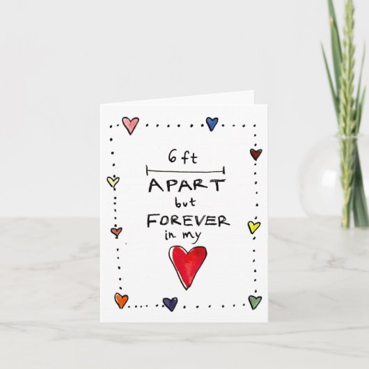 social distance Kaart | Denken aan je Kaart (Voorkant)