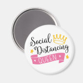 Social Distance Queen Magneet (Voorkant / Achterkant)