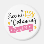 Social Distance Queen Magneet (Voorkant)