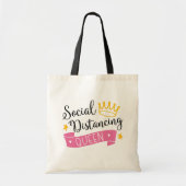 Social Distance Queen Tote Bag (Voorkant)