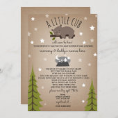 Social Distancing Baby shower Mail Beer Brown Kaart (Voorkant / Achterkant)