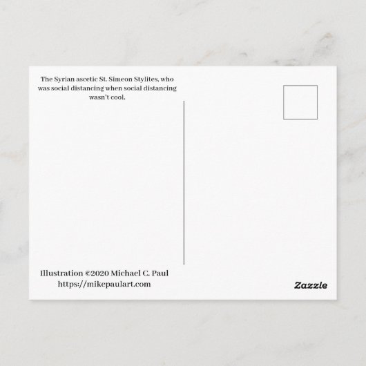 Social Distancing Briefkaart (Achterkant)