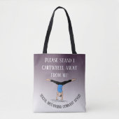 Social distancing cheer, turner, acro, circus tote bag (Voorkant)