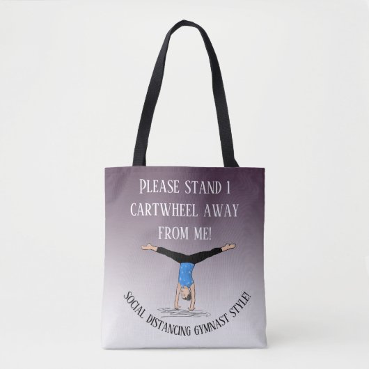 Social distancing cheer, turner, acro, circus tote bag (Voorkant)
