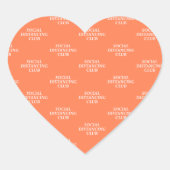 Social Distancing Club Hart Sticker (Voorkant)