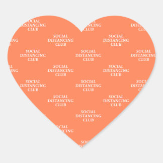 Social Distancing Club Hart Sticker