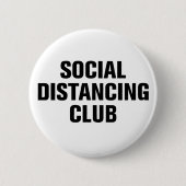 Social Distancing Club Ronde Button 5,7 Cm (Voorkant)