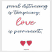 Social distancing covid -19 houden 6 ft waarschuwi sticker (Vel)