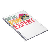 Social Distancing Expert Gaming Video Game Notitieboek (Rechterzijde)