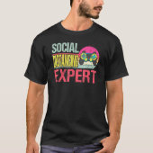 Social Distancing Expert Gaming Video Game T-shirt (Voorkant)