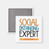 Social Distancing Expert Introvert Magneet (Voorkant / Achterkant)