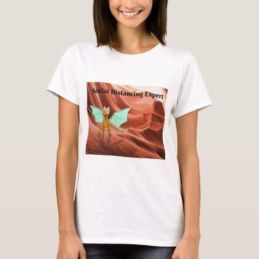 Social Distancing Expert T-shirt (Voorkant)