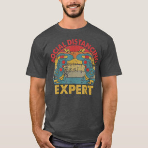 Social Distancing Expert Video Game Player Console T-shirt