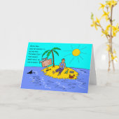 Social Distancing Funny Vaderdag Kaart (Gele Bloem)