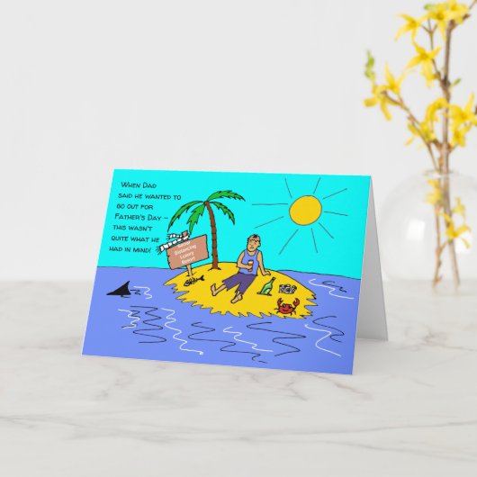 Social Distancing Funny Vaderdag Kaart (Gele Bloem)