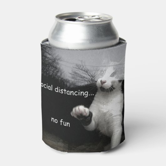 Social Distancing Kitten Blikjeskoeler (Blikje Voorkant)