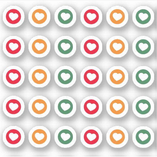 Social distancing kleur gecodeerd verkeerslicht sticker (Voorkant)