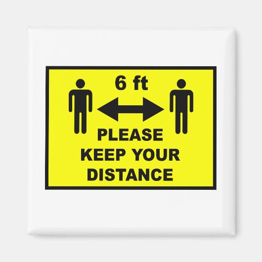 Social Distancing Magneet (Voorkant)