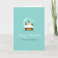 social distancing Merry Christmas uit mijn bubbel