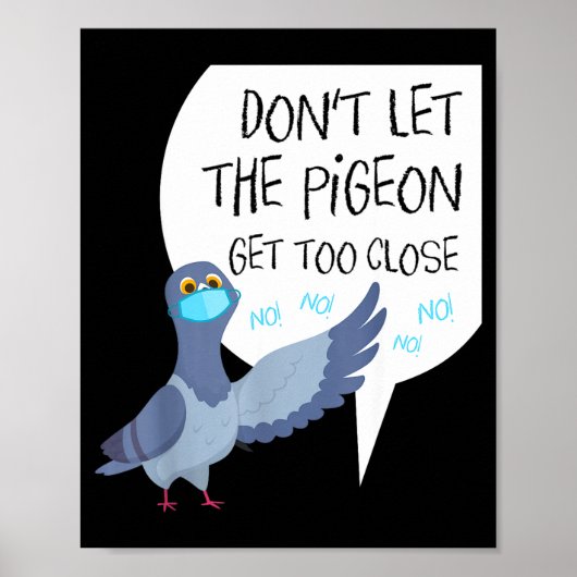 Social Distancing Parody Don't Let The Geon Get To Poster (Voorkant)