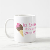 Social distancing Quote Schattige Funny Ice Cream Koffiemok (Links)