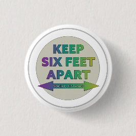 Social Distancing Ronde Button 3,2 Cm