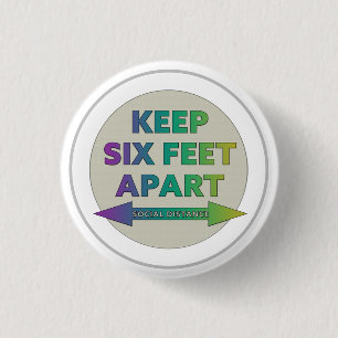 Social Distancing Ronde Button 3,2 Cm