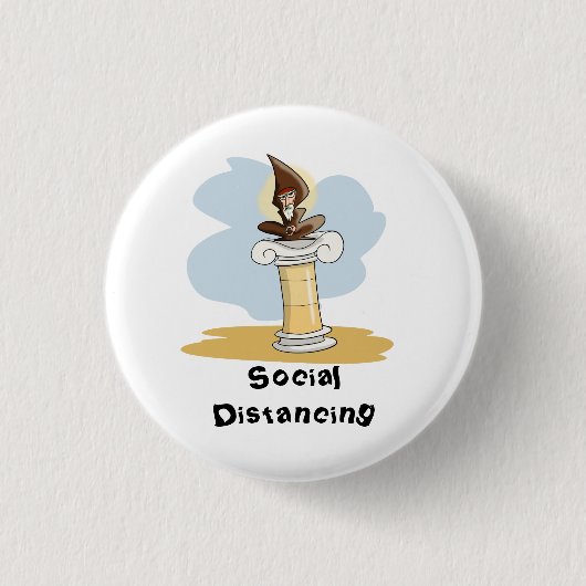 Social Distancing Ronde Button 3,2 Cm (Voorkant)