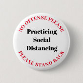 Social Distancing Ronde Button 5,7 Cm (Voorkant)