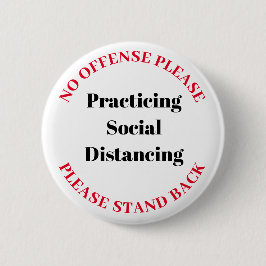 Social Distancing Ronde Button 5,7 Cm