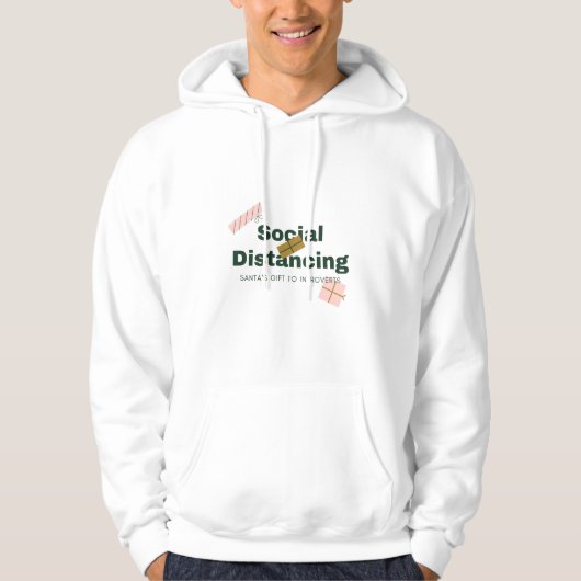 Social Distancing Santa Hoodie - Het perfecte cade (Voorkant)