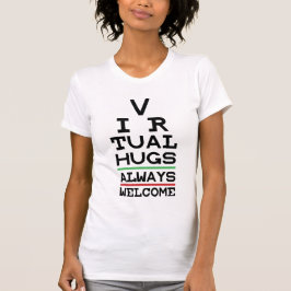 Social Distancing Virtual Hugs-programma T-shirt
