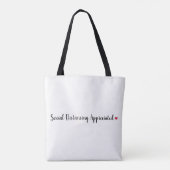 Social Distancing Virtual Hugs-programma Tote Bag (Achterkant)
