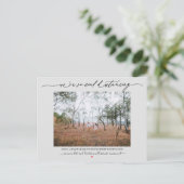 Social Distancing Wedding Uitstel grijs Briefkaart (Staand voorkant)