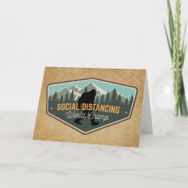 Social Distancing Wereldkampioen Grote Voet Kaart