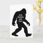 Social Distancing World Champ Wenskaart Kaart (Gele Bloem)